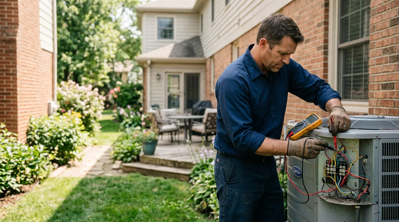 HVAC technician working near Marathon, IA